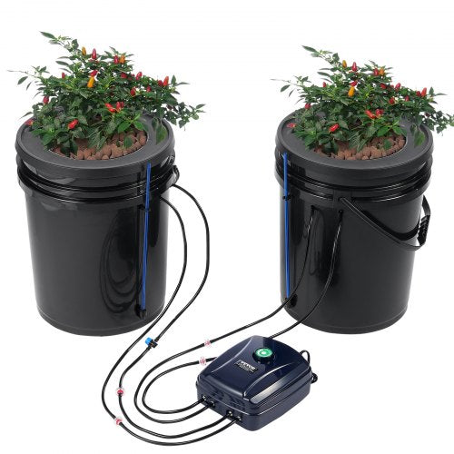 Hidroponinė auginimo sistema VEVOR EHW0002C-DR, 2 talpos po 20 l