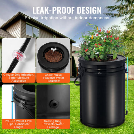 Hidroponinė auginimo sistema VEVOR EHW0002C-DR, 2 talpos po 20 l