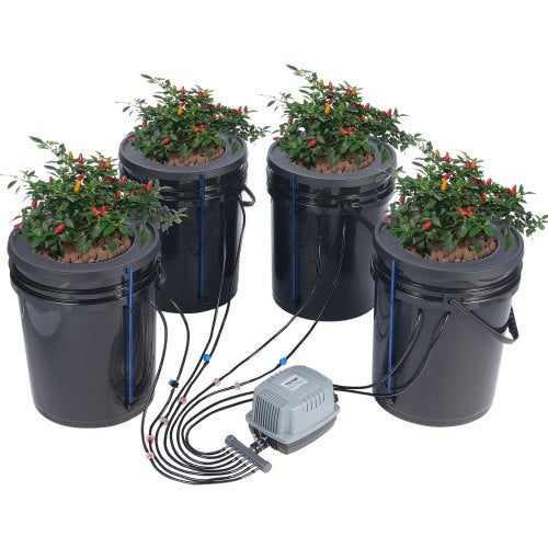 Hidroponinė auginimo sistema VEVOR EHW0004C-DR, 4 talpos po 20 l