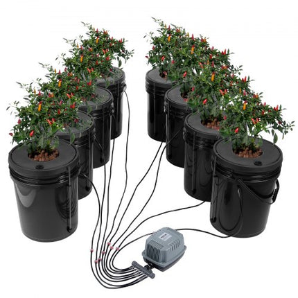 Hidroponinė auginimo sistema VEVOR EHW0008C, 8 talpos po 20 l