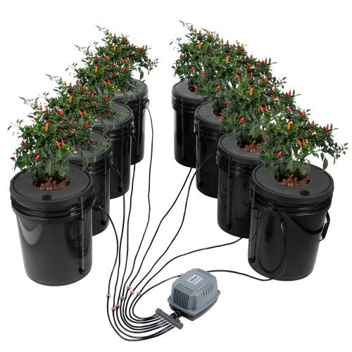 Hidroponinė auginimo sistema VEVOR EHW0008C, 8 talpos po 20 l