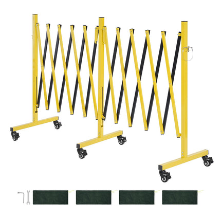 Dvigubas išplečiamas apsauginis barjeras VEVOR XSJ-S-0006, 5,46 m