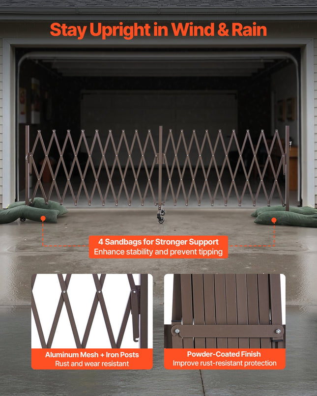 Išplečiamas apsauginis barjeras VEVOR XSJ-S-0005, 6 m