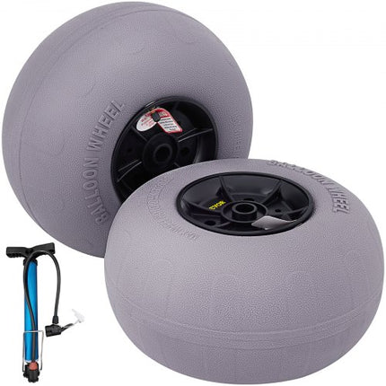 Paplūdimio ratai VEVOR 33 cm, 2 vnt. komplektas
