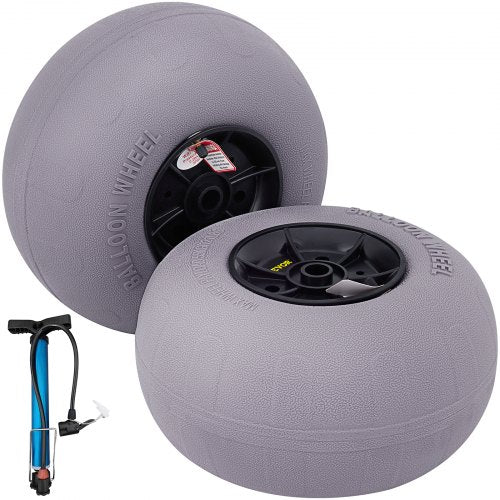 Paplūdimio ratai VEVOR 33 cm, 2 vnt. komplektas