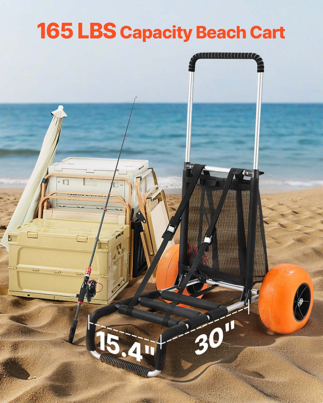 Paplūdimio vežimėlis VEVOR CGY30003A-12SIS, 75 kg keliamoji galia