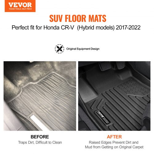 Automobiliniai kilimėliai VEVOR Honda CR-V (Hybrid) 2017-2022, TPE medžiaga