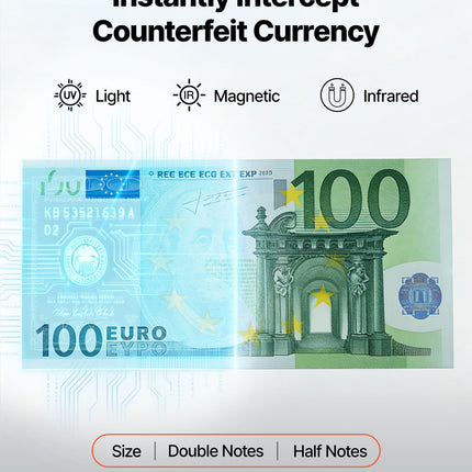 Pinigų skaičiavimo mašina VEVOR WR-960, 1200 banknotų/min.