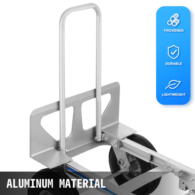 Aliuminis universalus vežimėlis VEVOR 3-in-1, 350 kg keliamoji galia