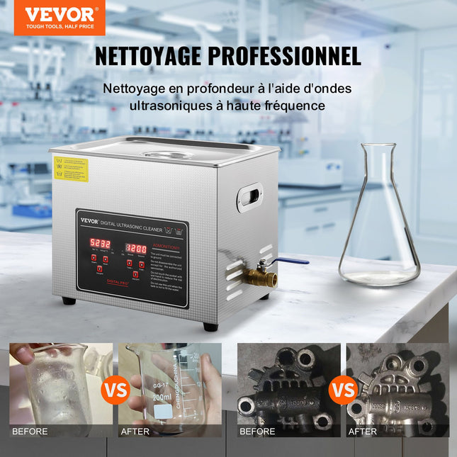Ultragarsinė valyklė VEVOR 10L, 240W