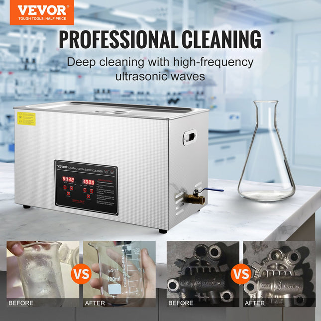 Ultragarsinė valyklė VEVOR 30L, 600W