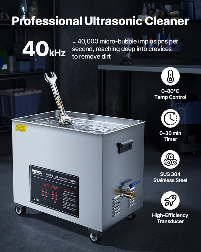 Ultragarsinė vonelė VEVOR SS5, 50 l, 840 W