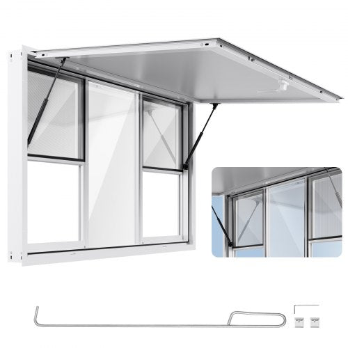 Prekybinis langas VEVOR DPYKLSXXCFWCK, 152x92 cm