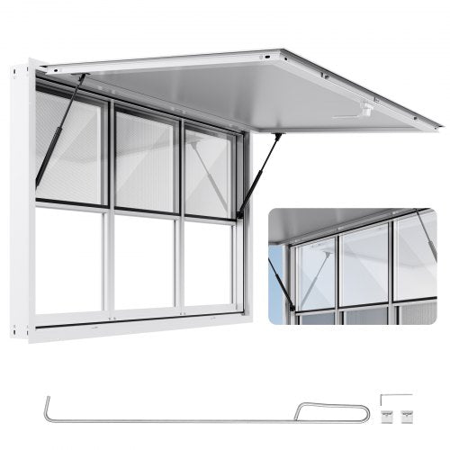 Prekybinis langas VEVOR DPSCSXXCFWCK, 152x92 cm