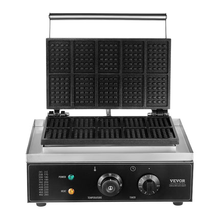 Profesionalus vaflių kepimo aparatas VEVOR HT-10, 1550 W