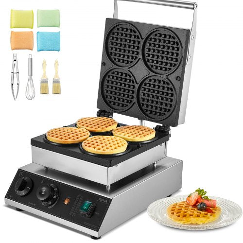 Profesionali vaflių keptuvė VEVOR HT-2206B, 1750W
