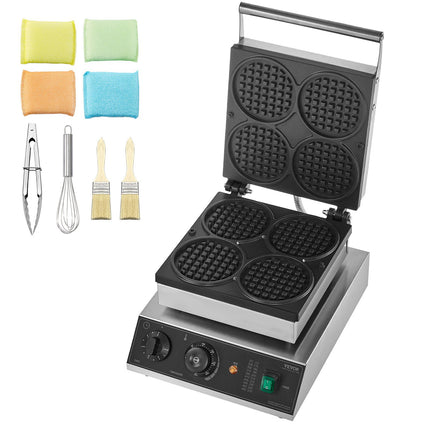 Profesionali vaflių keptuvė VEVOR HT-2206B, 1750W