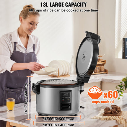 Komercinė ryžių viryklė VEVOR X1301, 13 l