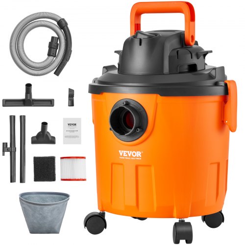 Drėgno ir sauso valymo siurblys VEVOR YLW6342-C, 18 l