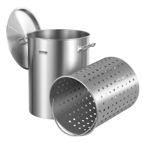 Nerūdijančio plieno puodas VEVOR SP36QT324206S, 34 l talpos