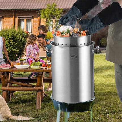 Nerūdijančio plieno puodas VEVOR SP36QT324206S, 34 l talpos