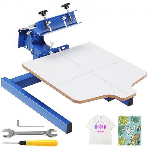 Šilkografijos staklės VEVOR 1 spalvos 1 stoties, 54 x 45 cm darbinis plotas