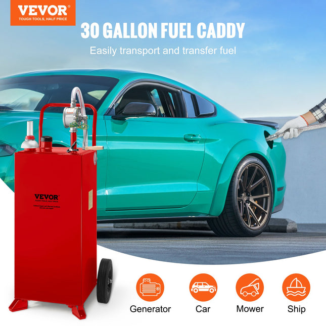 Mobili kuro talpa VEVOR 30 Gallon Fuel Caddy, 113 l