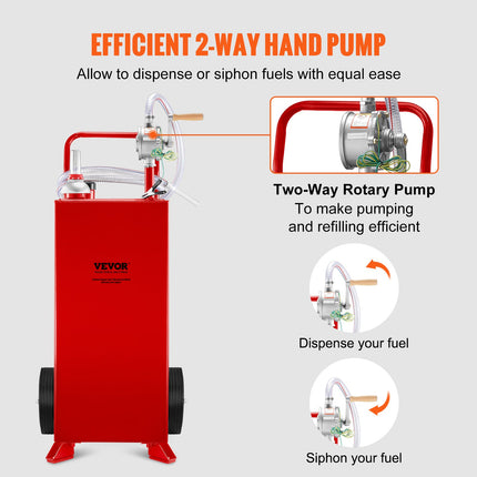 Mobili kuro talpa VEVOR 30 Gallon Fuel Caddy, 113 l