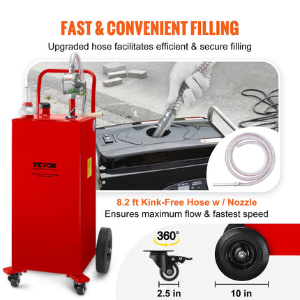 Mobili kuro talpa VEVOR 30 Gallon Fuel Caddy, 113 l