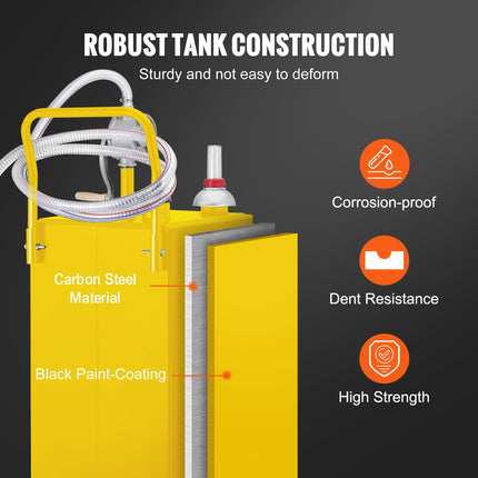 Kuro talpa su ratukais VEVOR 35 Gallon, 132 l talpa