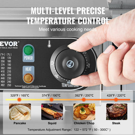 Elektrinis kepimo paviršius VEVOR HT-821, 3200W