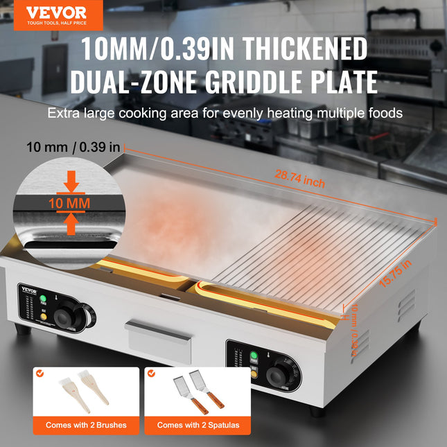 Elektrinė kepimo plokštuma VEVOR HT-822, 4400W