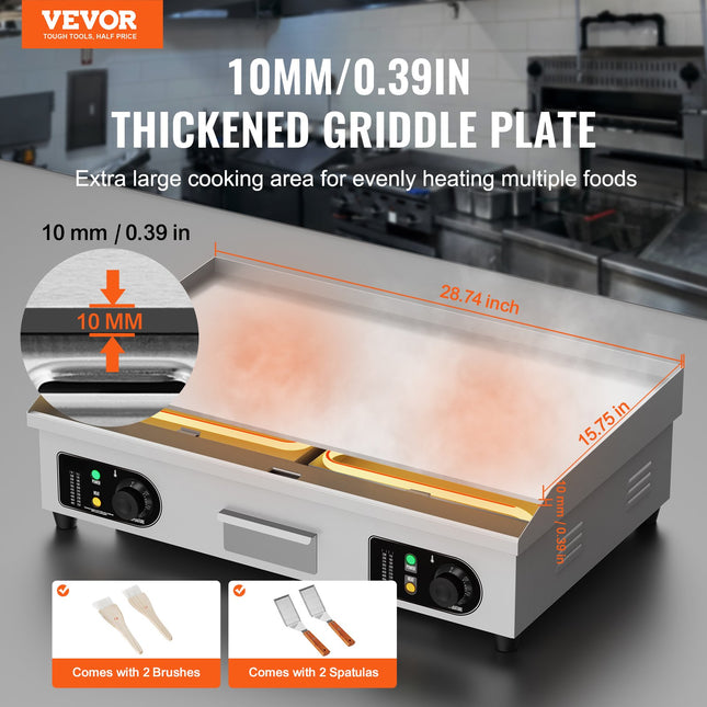 Elektrinė kepimo plokštuma VEVOR HT-820, 4400W