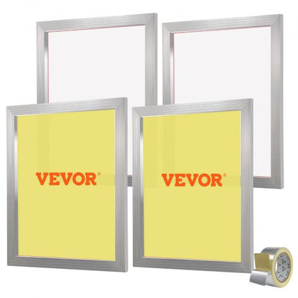 Šilkografijos rėmų rinkinys VEVOR, 4 vnt., 50,8 x 61 cm, 355 mesh