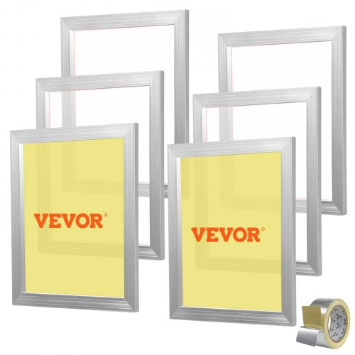 Šilkografijos rėmų rinkinys VEVOR 110 Mesh, 40,6 x 50,8 cm, 6 vnt.