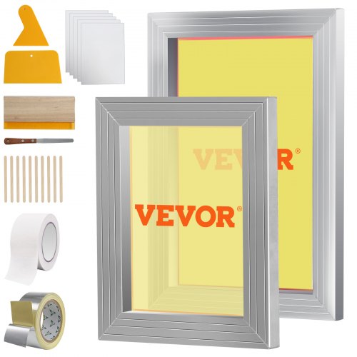 Šilkografijos rinkinys VEVOR, 2 vnt., 110 Mesh tinklelis