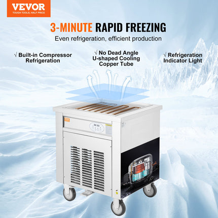 Ledų ritinėlių gaminimo aparatas VEVOR CBJF-1DA500, 1460W