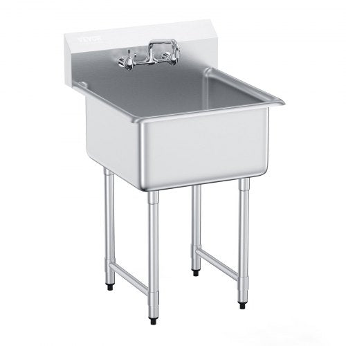 Nerūdijančio plieno plautuvė VEVOR S1C-242413, 686x610x1041 mm