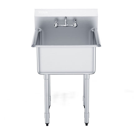 Nerūdijančio plieno plautuvė VEVOR S1C-242413, 686x610x1041 mm