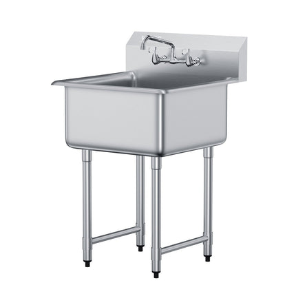 Nerūdijančio plieno plautuvė VEVOR S1C-242413, 686x610x1041 mm