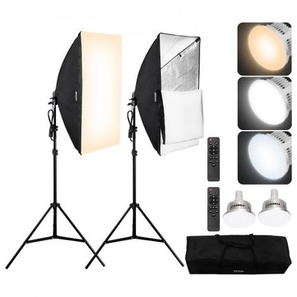 Studijinis apšvietimo komplektas VEVOR LED570(EU), 50x70 cm
