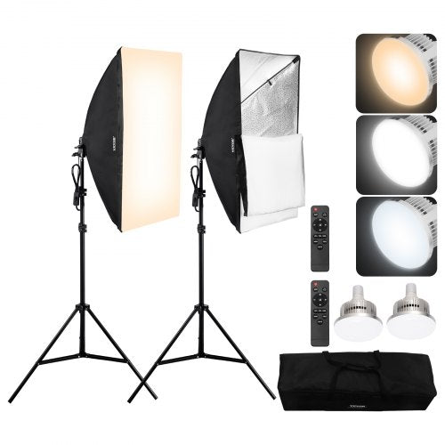 Studijinis apšvietimo komplektas VEVOR LED570(EU), 50x70 cm