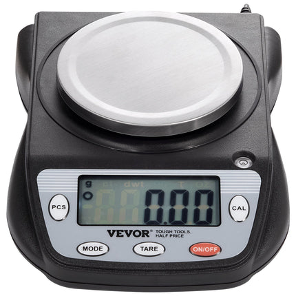 Analitinės svarstyklės VEVOR SF-400D, 600 g / 0,01 g tikslumas