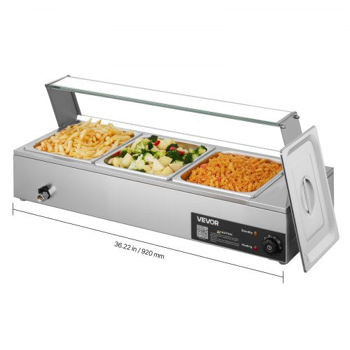 Maisto šildytuvas (Marmitas) VEVOR M-2213, 1500 W