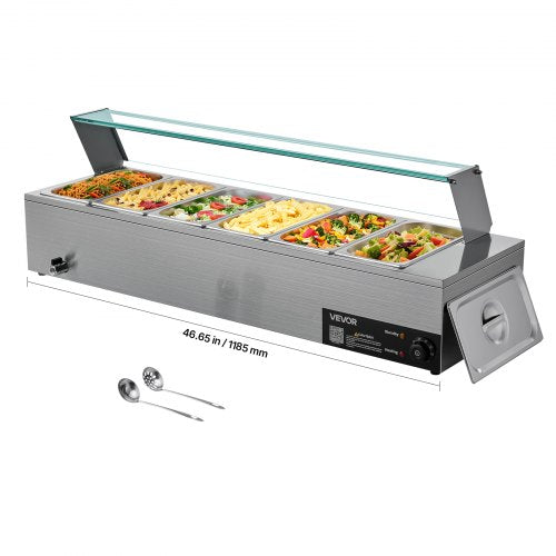 Maisto šildytuvas (Marmitas) VEVOR M-2316, 1500 W