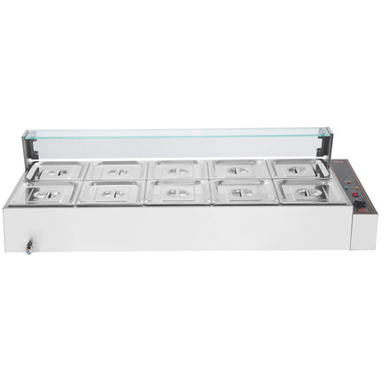 Elektrinis maisto šildytuvas VEVOR SC-TC-2110, 10 x 7,6 l talpa