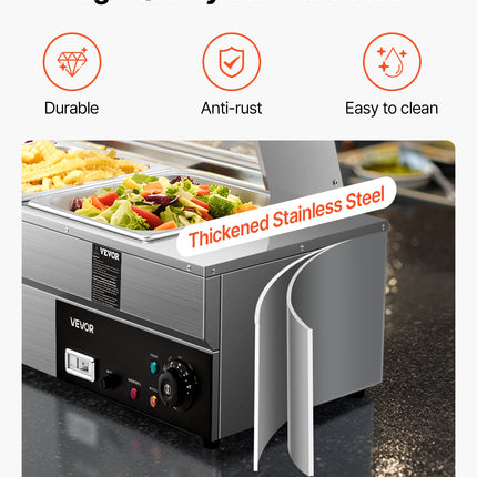 Elektrinis maisto šildytuvas VEVOR SC-TC-215, 1700 W