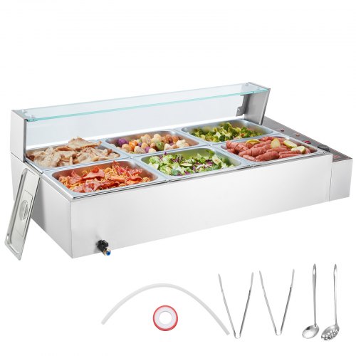Maisto šildytuvas (Bain Marie) VEVOR SC-TC-216, 1500W
