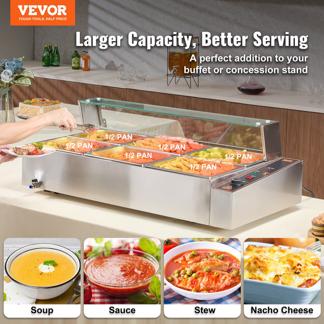 Maisto šildytuvas (Bain Marie) VEVOR SC-TC-216, 1500W