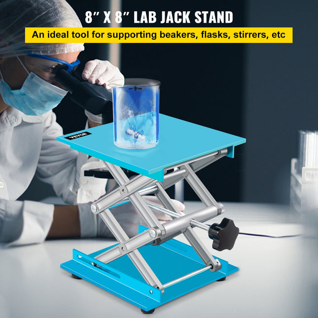 Laboratorinis keltuvas VEVOR 8" x 8", 40 kg keliamoji galia